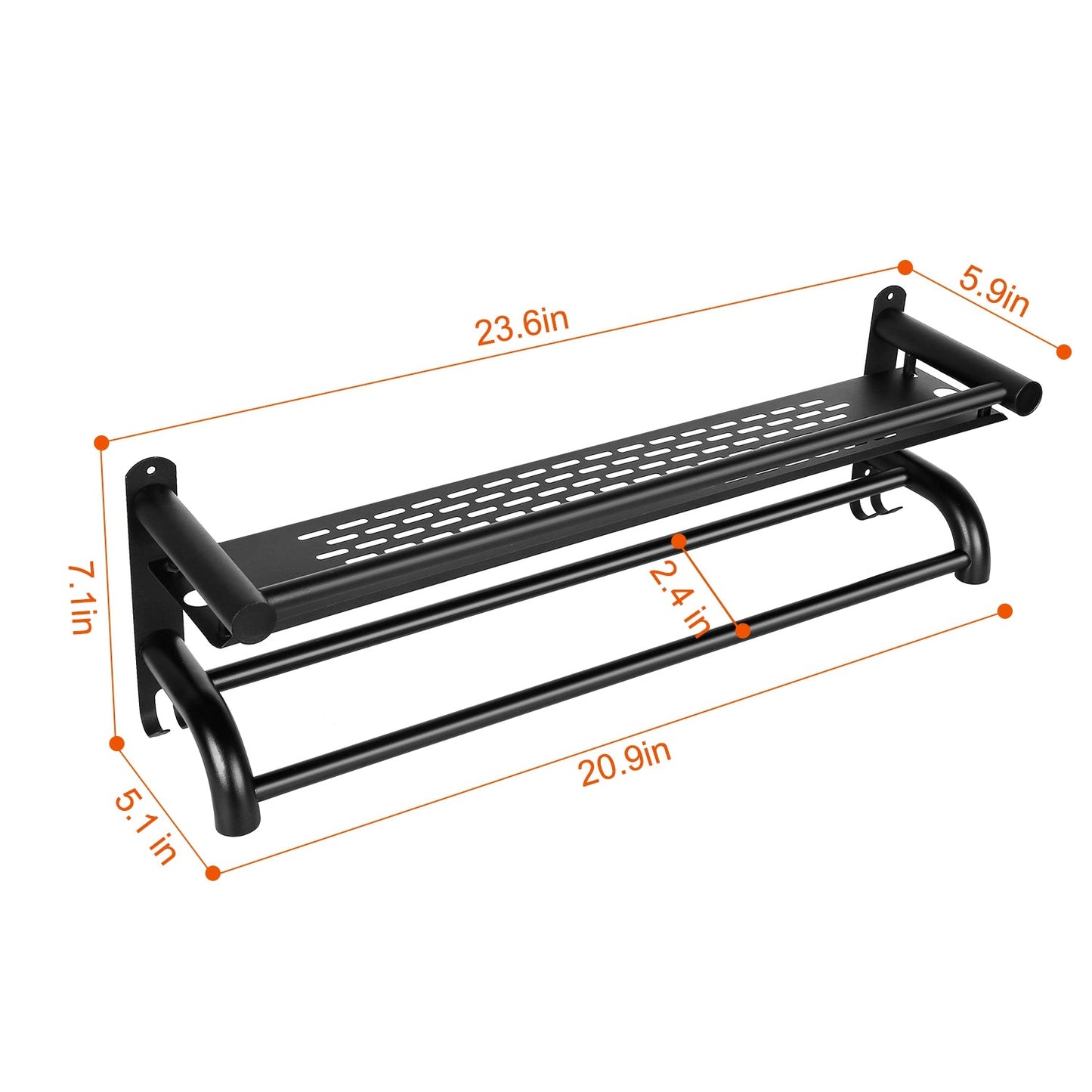 Rynx | 2-layer Wall-mounted Towel Holder