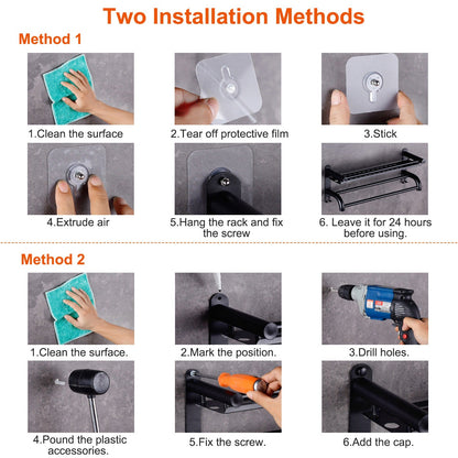 Rynx | 2-layer Wall-mounted Towel Holder