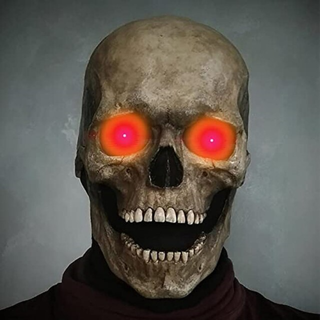 RYNX | Full Mask Costume | Scare Your Friends And Family! Red eyes