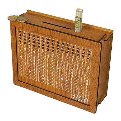 Rynx | Wooden piggy bank with counter
