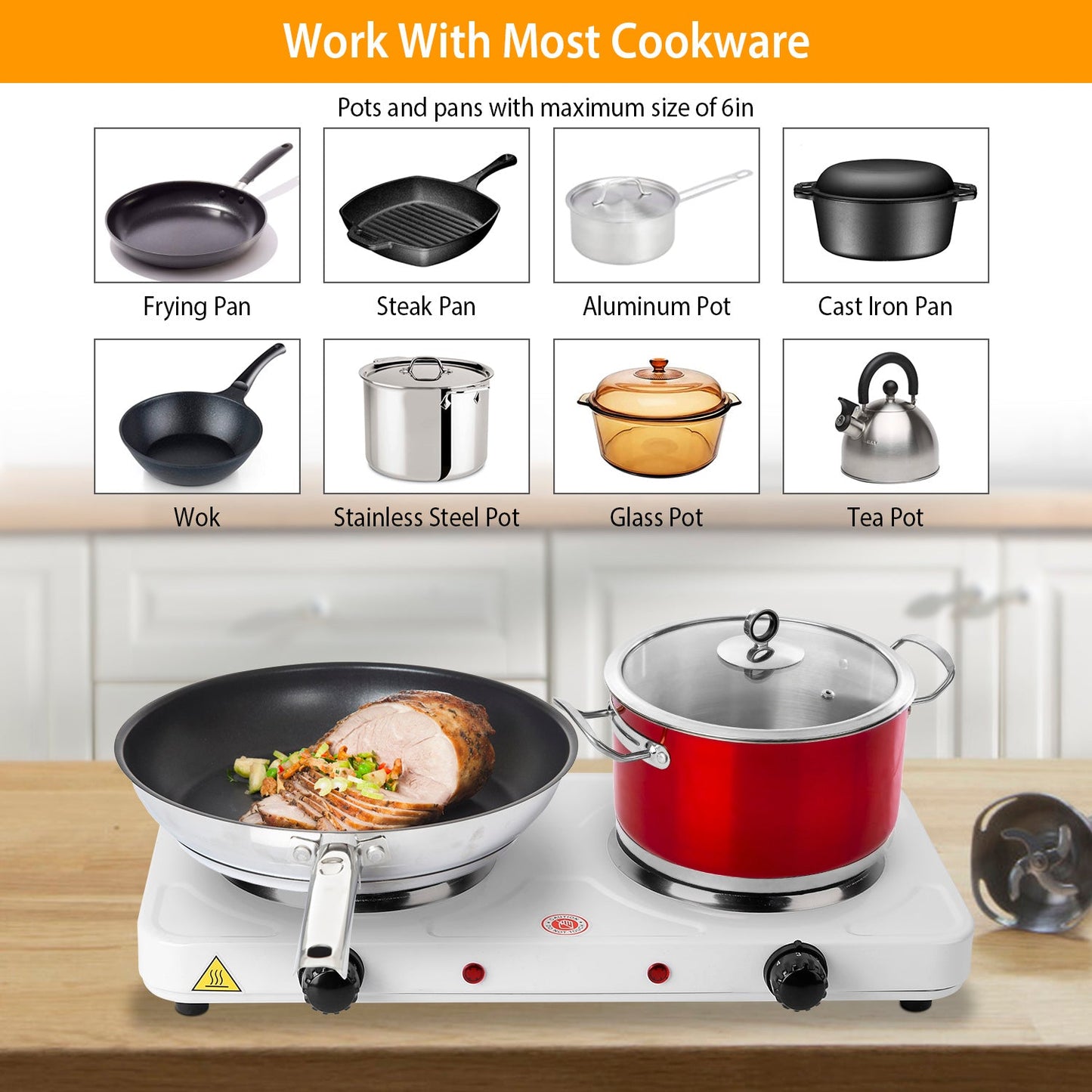 Rynx | 2000W Portable Double Electric Stove