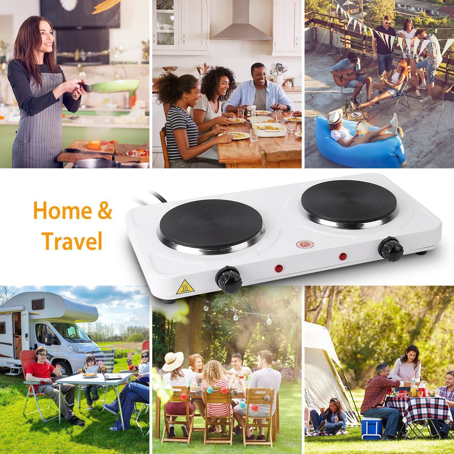 Rynx | 2000W Portable Double Electric Stove
