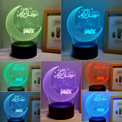 Rynx | MoonPalace - 3D Night Light with 7 Colors Touch Control