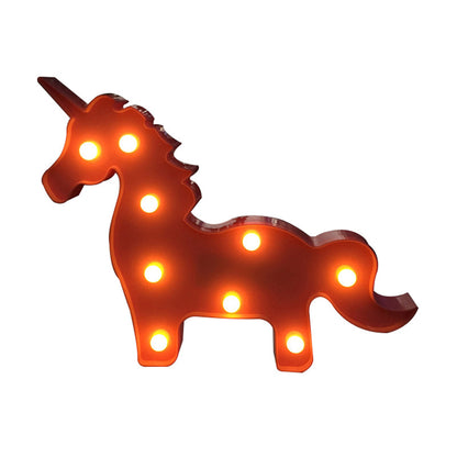 Rynx | Simple LED bed lamp unicorn wall light with plastic shade for the children's room