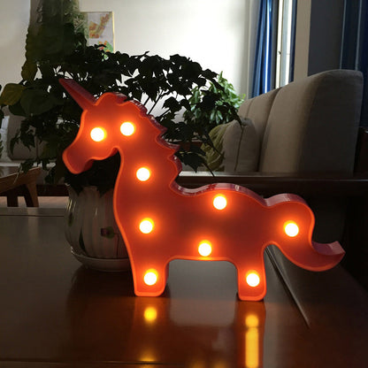 Rynx | Simple LED bed lamp unicorn wall light with plastic shade for the children's room