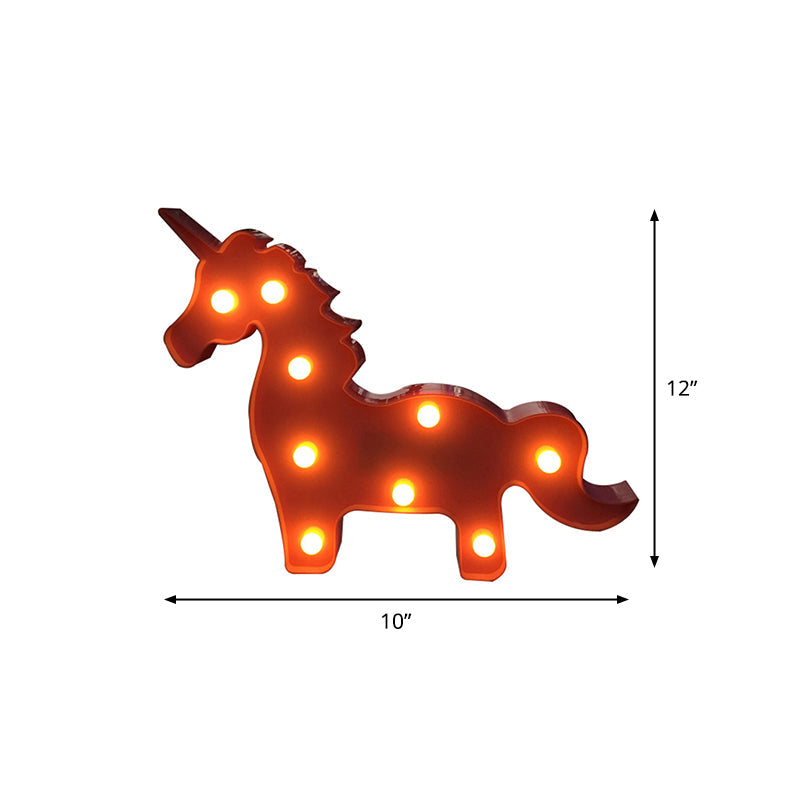 Rynx | Simple LED bed lamp unicorn wall light with plastic shade for the children's room