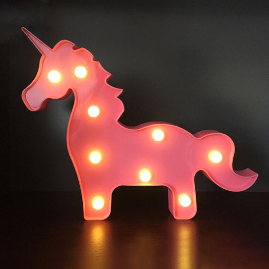 Rynx | Simple LED bed lamp unicorn wall light with plastic shade for the children's room
