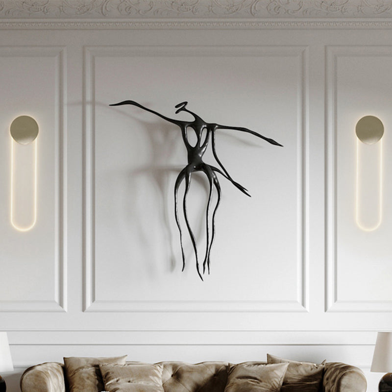 Rynx | Rectangular Wall Lighting Ideas Modern Metal LED Bedroom Wall Mount Light Fixture in Gold