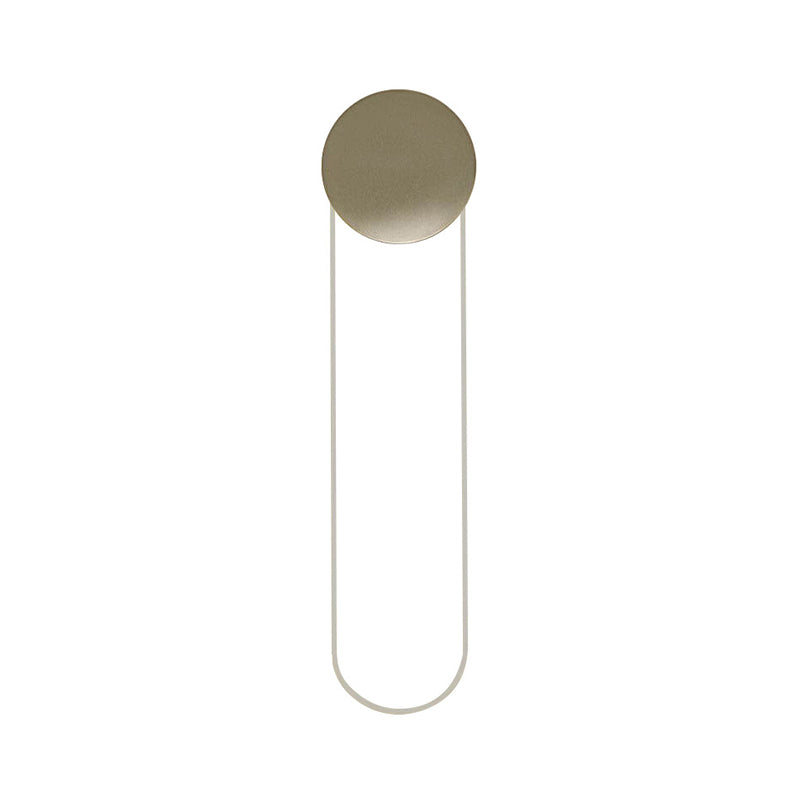 Rynx | Rectangular Wall Lighting Ideas Modern Metal LED Bedroom Wall Mount Light Fixture in Gold