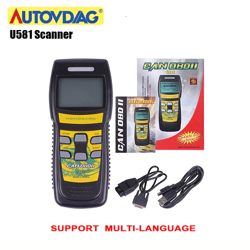 Rynx | Auto-Diagnosis-Scan-Tool Multifunction U581 OBD2-Scanner suitable for light trucks