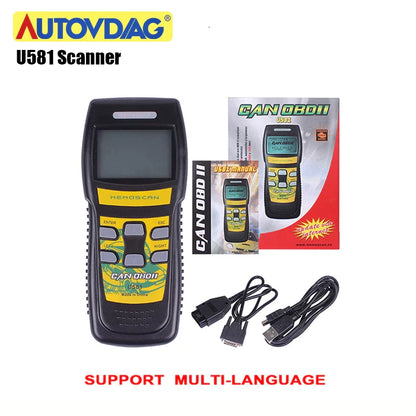 Rynx | Auto-Diagnosis-Scan-Tool Multifunction U581 OBD2-Scanner suitable for light trucks