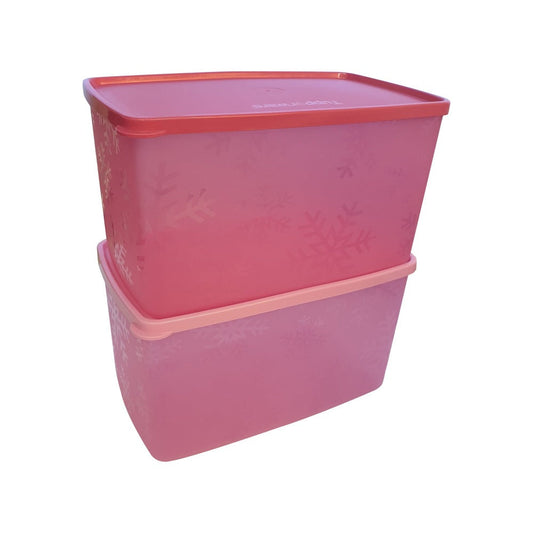 Rynx | Tupperware Snowflake Double Square Round