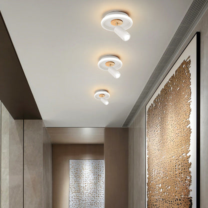 Rynx | IronLume Industrial Flush Spotlight | Modern Loft Style | 1-Light Ceiling Light | Sturdy Lighting for Home