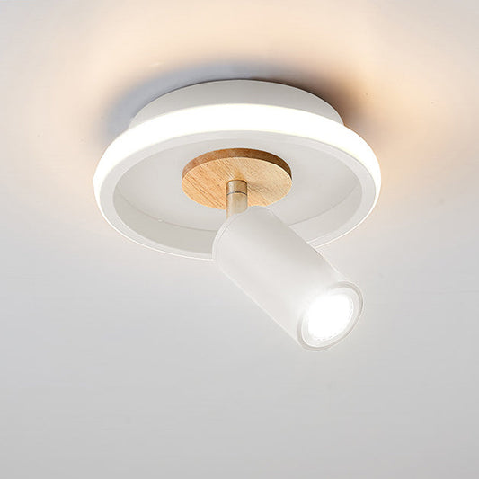 Rynx | IronLume Industrial Flush Spotlight | Modern Loft Style | 1-Light Ceiling Light | Sturdy Lighting for Home