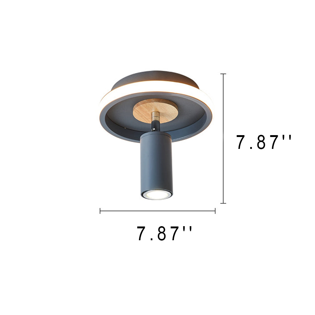 Rynx | IronLume Industrial Flush Spotlight | Modern Loft Style | 1-Light Ceiling Light | Sturdy Lighting for Home