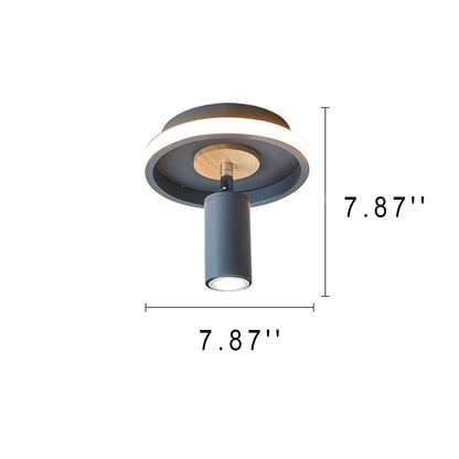 Rynx | IronLume Industrial Flush Spotlight | Modern Loft Style | 1-Light Ceiling Light | Sturdy Lighting for Home