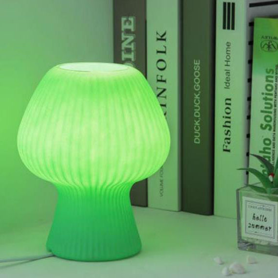 Rynx | LumiMuse Vintage Glass Bed Lamp – Adjustable LED Nightstand Lighting
