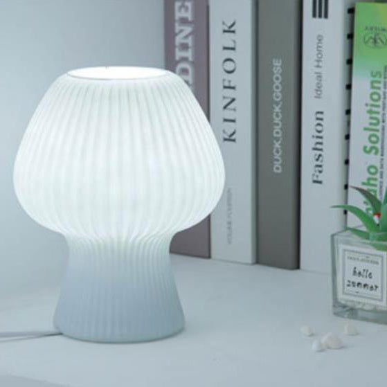 Rynx | LumiMuse Vintage Glass Bed Lamp – Adjustable LED Nightstand Lighting