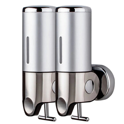 RYNX | Soap Holder & Dispenser Wall Mounted Stainless Steel Bathroom Shower Soap Dispenser Pump