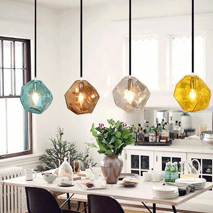 Rynx | Glasvara Pendant Light | Modern Glass Design | Irregular Shape | Living Room Light