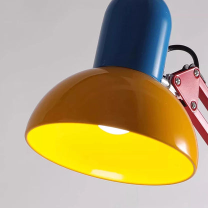 Rynx | Modern Simplicity Memphis Iron Half-Circle 1-Light Table Lamp for the Study