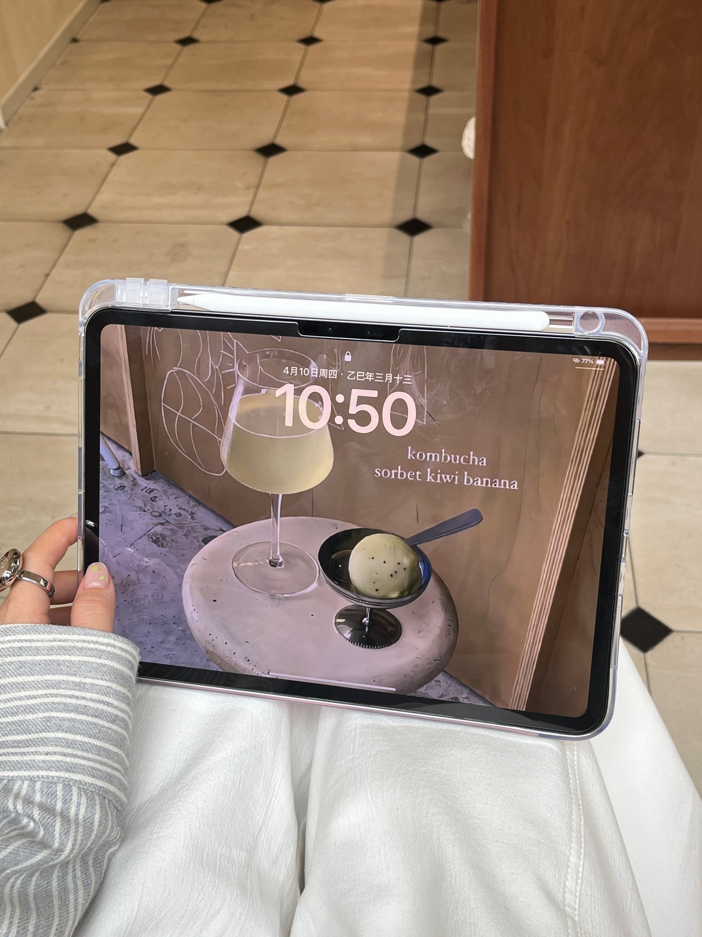 Rynx | Pastel Origami Stand iPad Case Slim Magnetic Foldable Stand