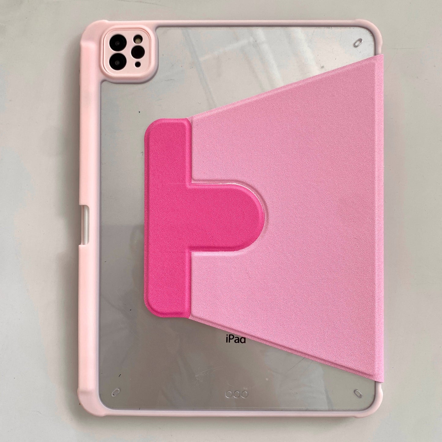 Rynx | Cute pink iPad case with heart lace design – Floral stand case