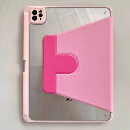Rynx | Cute pink iPad case with heart lace design – Floral stand case