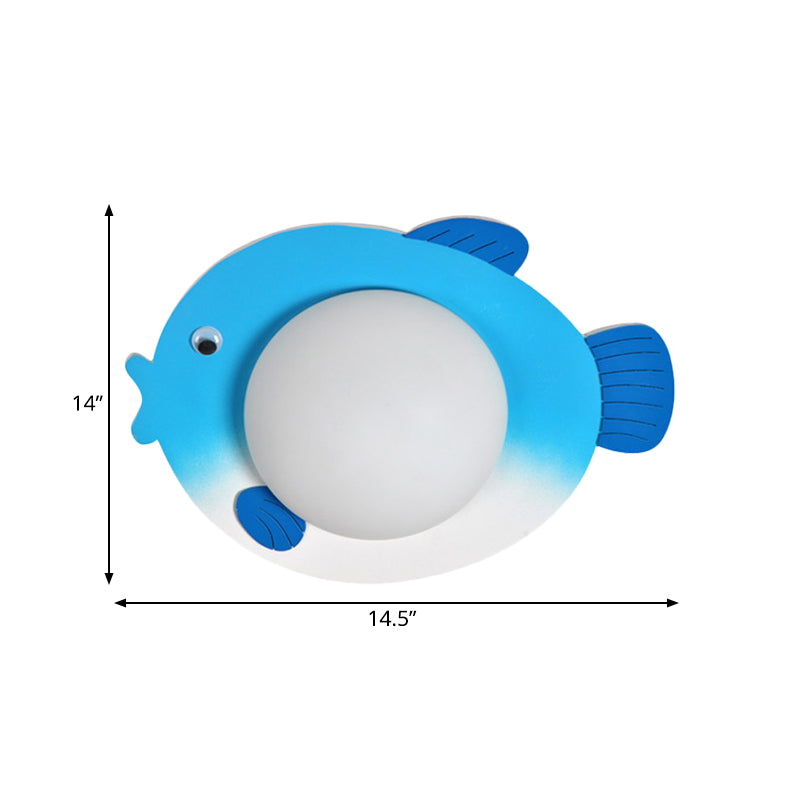Rynx | Wood Cartoon Pattern Wall Lamp Contemporary LED Wall Lamp for Nursing Room Bedroom