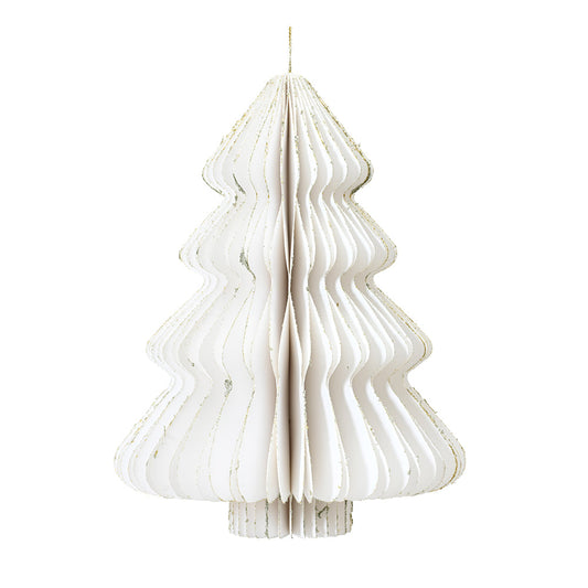 Rynx | Decorative hanger fir wool white 20 cm