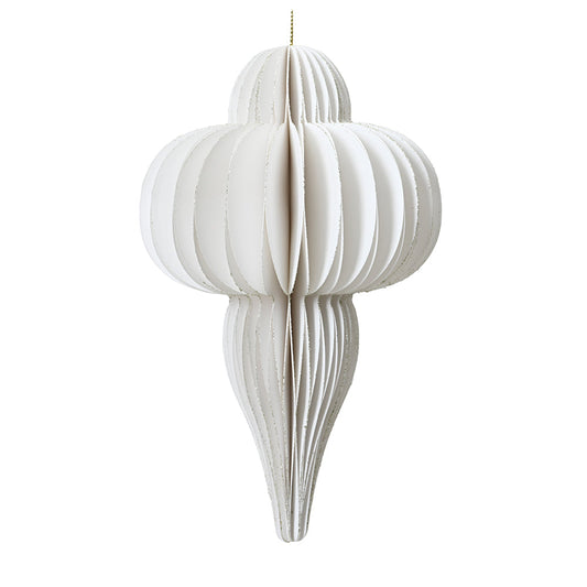 Rynx | Decorative pendant drop cream white 40 cm