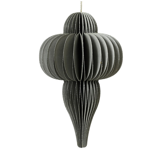 Rynx | Decorative hanger drop gray-green 40 cm