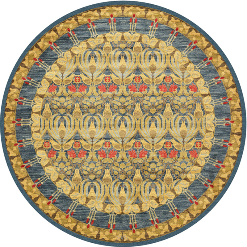 Rynx | Chic Tribal Patterned Rug Multi Colored Moroccan Rug Polyester Anti-Slip Backing Washable Pet Friendly Carpet for Bedroom