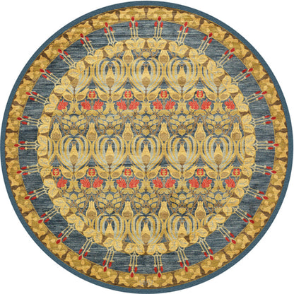 Rynx | Chic Tribal Patterned Rug Multi Colored Moroccan Rug Polyester Anti-Slip Backing Washable Pet Friendly Carpet for Bedroom