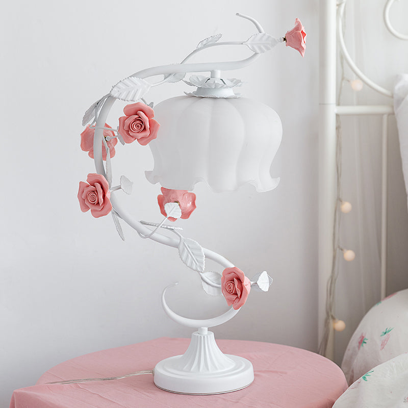 Rynx | Rosabella - Elegant Bloom Glass Desk Lamp