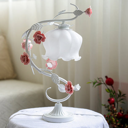 Rynx | Rosabella - Elegant Bloom Glass Desk Lamp