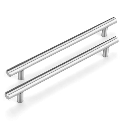 Rynx | Brushed Nickel Modern Stainless Steel Drawer Hardware T-Bar Handles