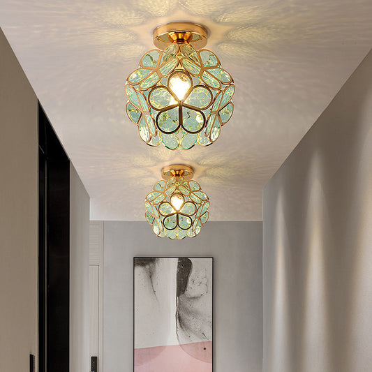 Rynx | Glass flower ceiling light - FloraGlow