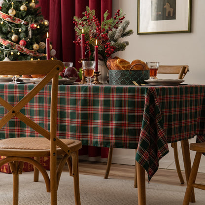 Rynx | Christmas Party Traditional Scottish Check Pattern Tablecloth