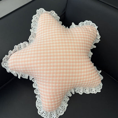 Rynx | Fünfzackiger Sternkissen, Hausgebrauch, Kleine Frische Fensterkissen, Stern- und Mondkissen, Pastoralstil, Sofa-Dekoration