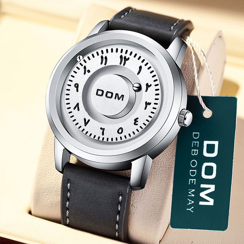 Rynx | Magnetic hanging Men's silver watch with steel bracelet