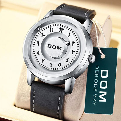 Rynx | Magnetic hanging Men's silver watch with steel bracelet