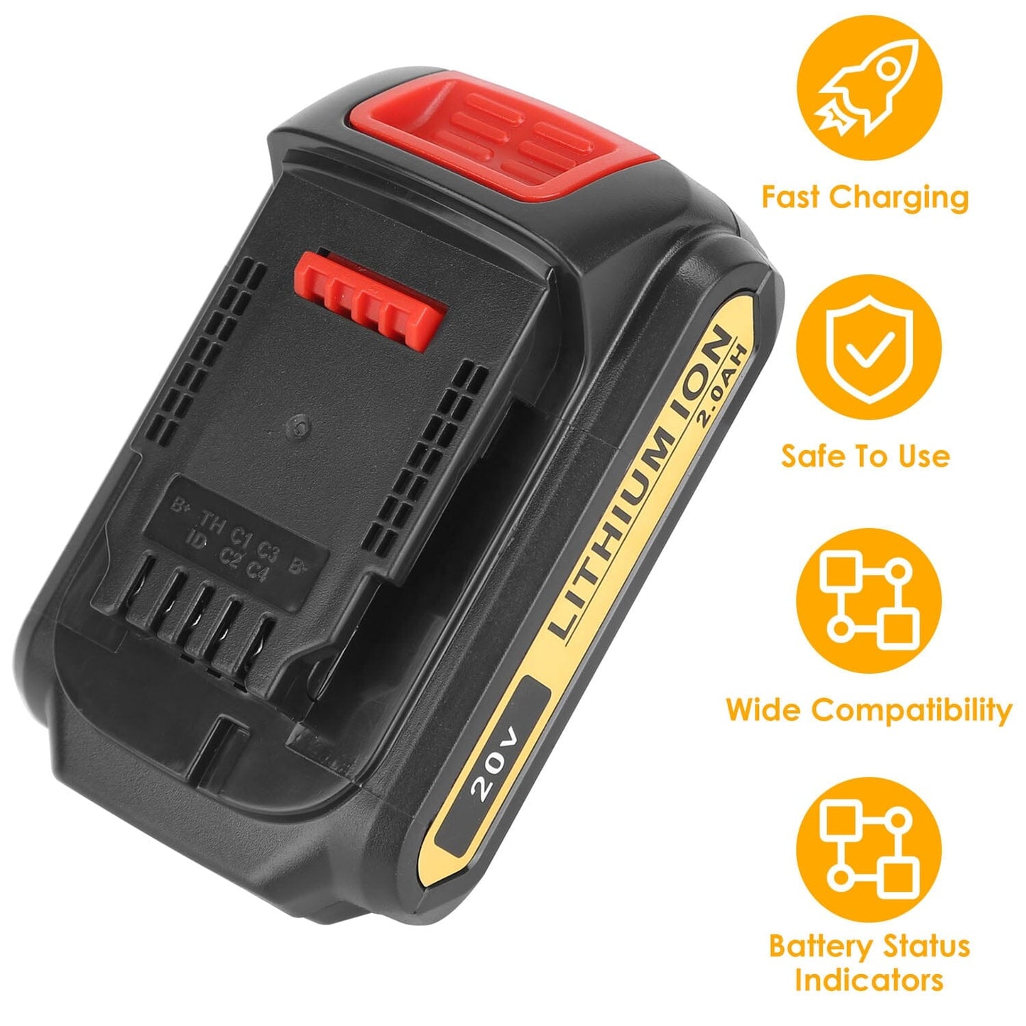 Rynx | 20V Replacement Battery Compatible with Dewalt DCB