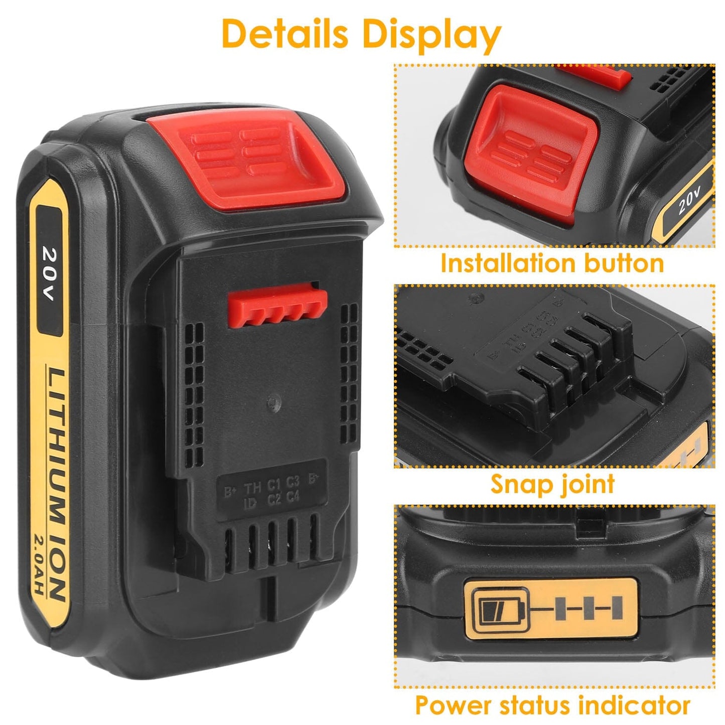 Rynx | 20V Replacement Battery Compatible with Dewalt DCB