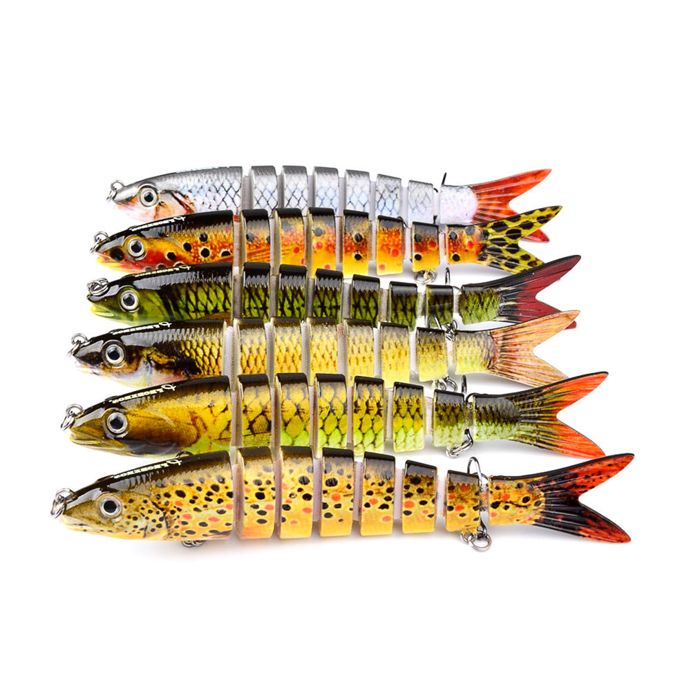 Rynx | Pike fishing lures Artificial Multi Jointed Sections Hard Bait Trolling Pike Carp Fishing Tools