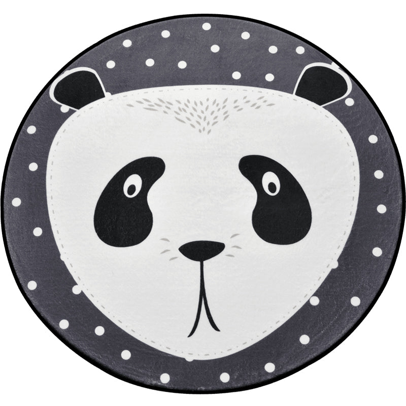 Rynx | Creative Cartoon Area Rug Multi Colors Animals with Dotted Background Carpet Washable Pet Friendly Non-Slip Rug for Children's Room
