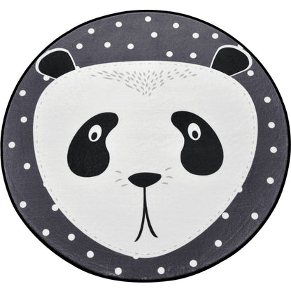 Rynx | Creative Cartoon Area Rug Multi Colors Animals with Dotted Background Carpet Washable Pet Friendly Non-Slip Rug for Children's Room