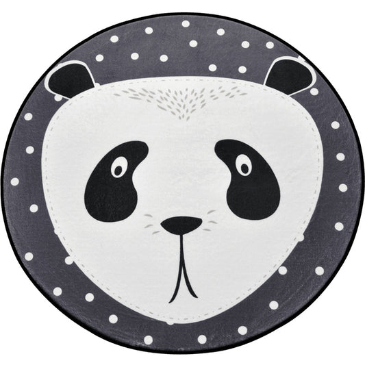 Rynx | Creative Cartoon Area Rug Multi Colors Animals with Dotted Background Carpet Washable Pet Friendly Non-Slip Rug for Children's Room