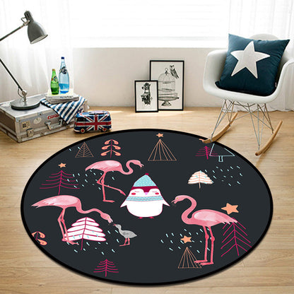 Rynx | Beautiful Multi Color Cartoon Rug Synthetic Scandinavian Rug Non-Slip Machine Washable Stain Resistant Carpet for Children’s Room