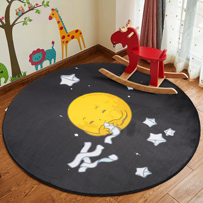 Rynx | Stylish Cartoon Rug Multicolor Fairy Tale World Rug Non-Slip Backing Machine Washable Stain Resistant Rug for Kindergarten